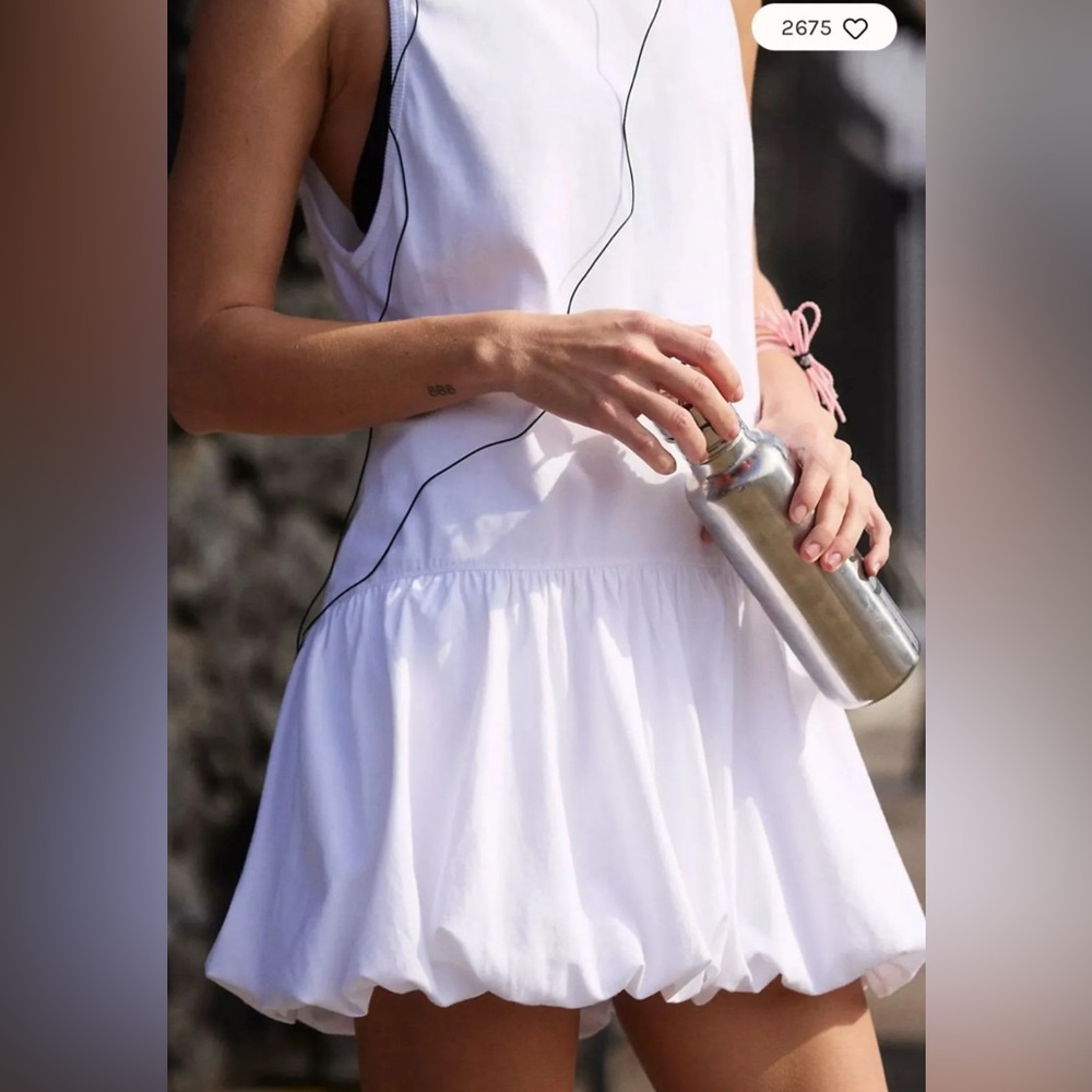 Free People Hot Shot Bubble Set White Size Small